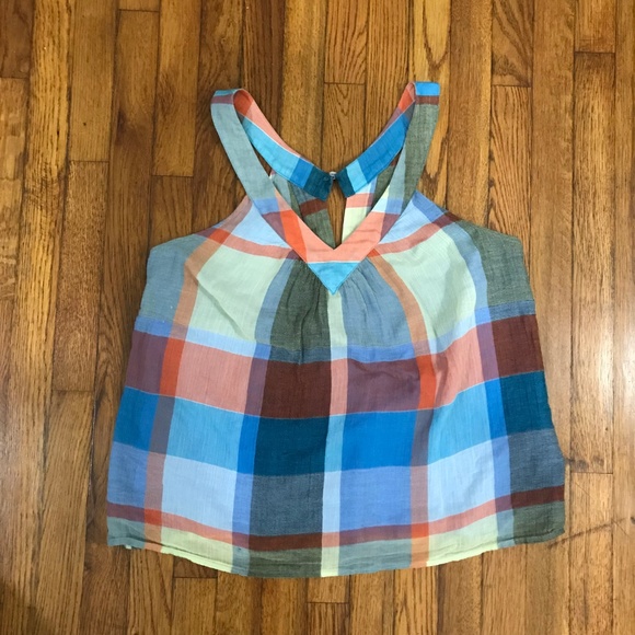 ANTHROPOLOGIE HD IN PARIS Plaid Top - Picture 5 of 7